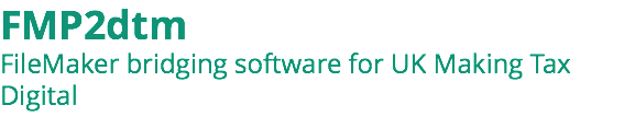 FMP2dtm FileMaker bridging software for UK Making Tax Digital